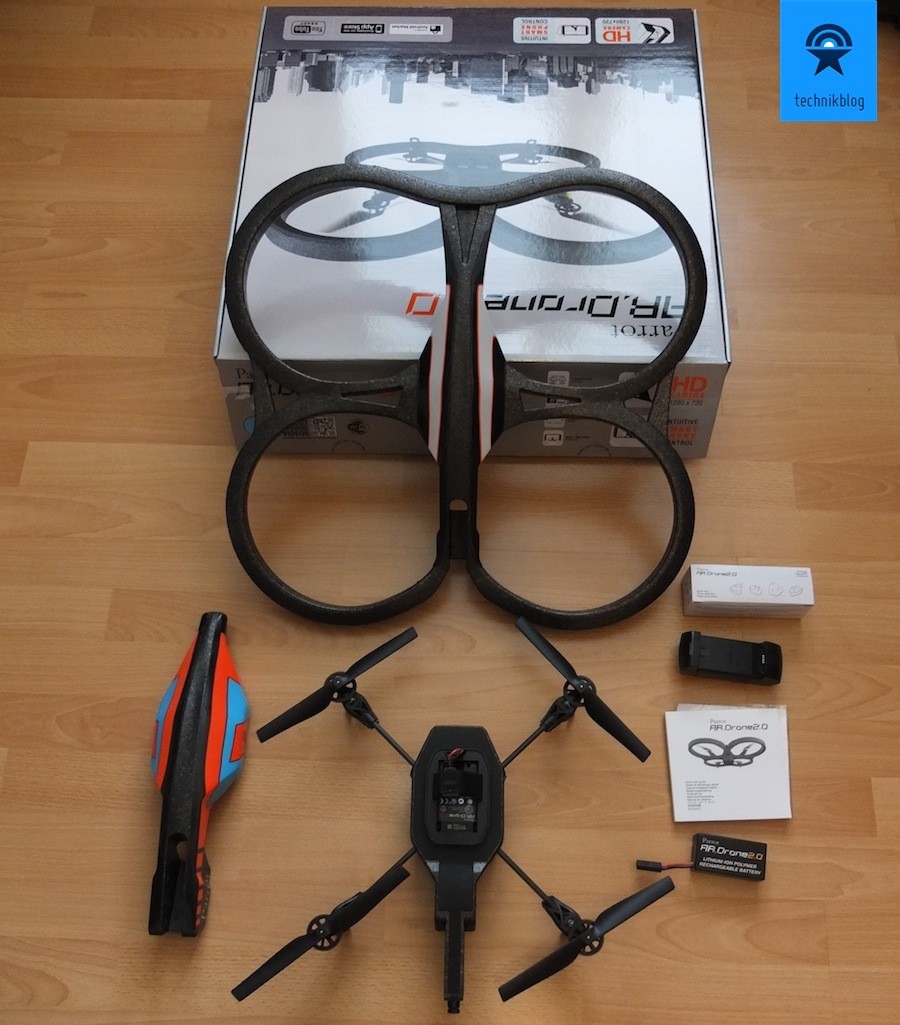 Parrot AR.Drone 2.0 - Lieferumfang