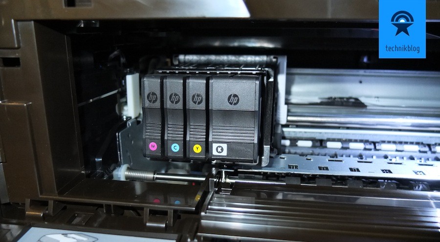Patronen-Einschub am HP Officejet 8600