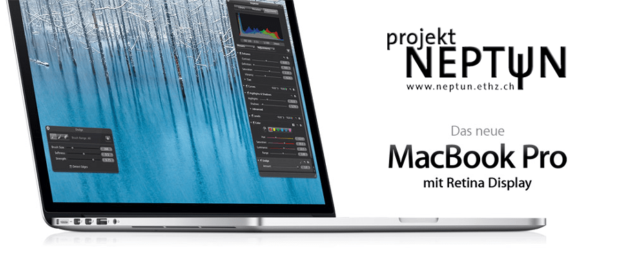 Projekt Neptun der ETH Zürich mit dem MacBook Pro Retina