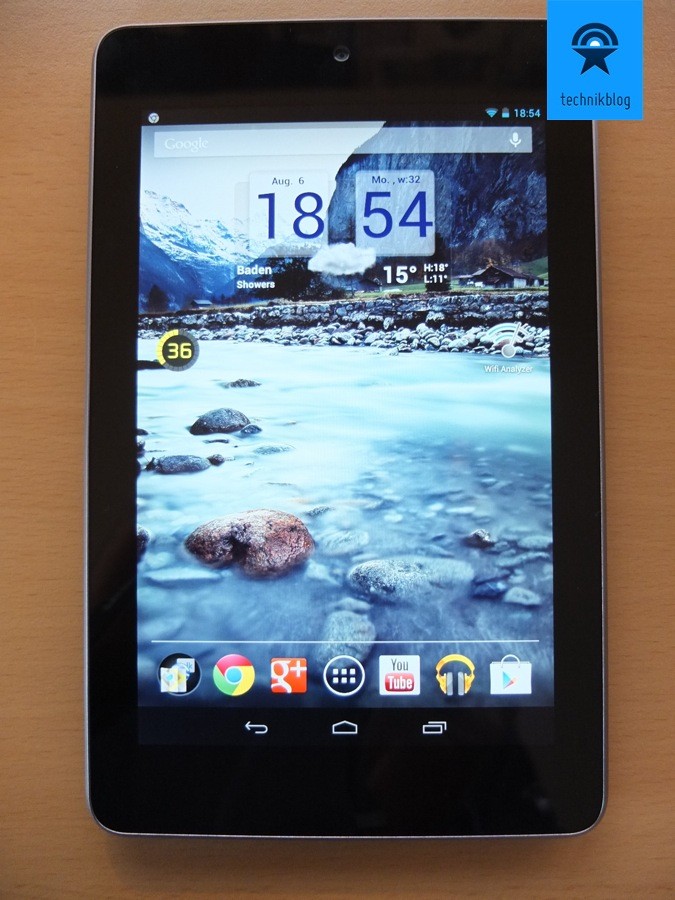 Google Nexus 7 Tablet - Homescreen