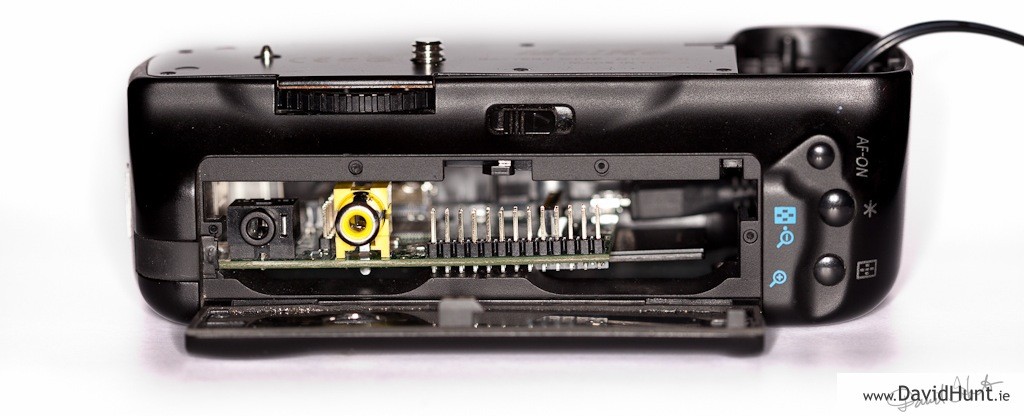 Raspberry PI in Canon Battery Grip (c)David Hunt