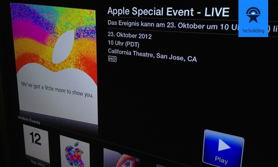 Apple Stream zum Special Event heute Abend