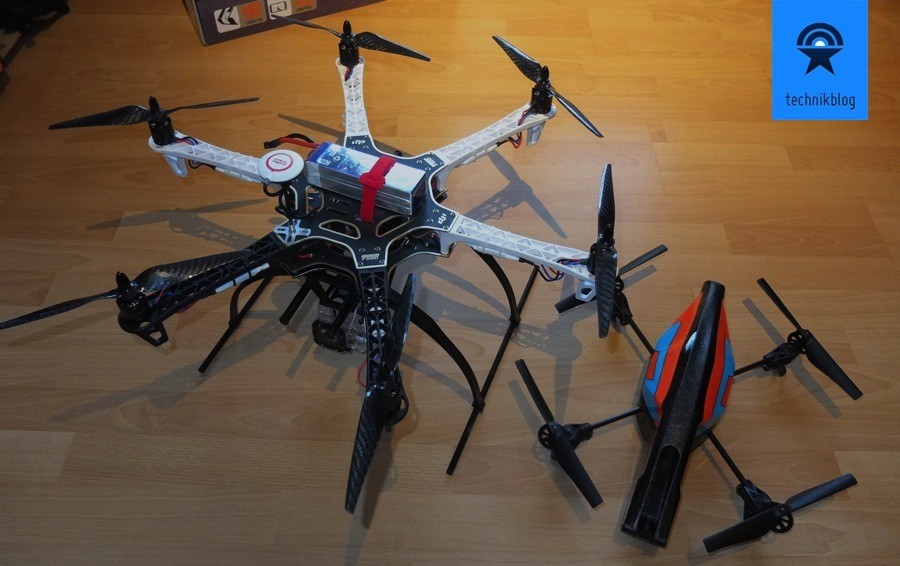 Hexacopter DJI F550 und AR.Drone 2.0