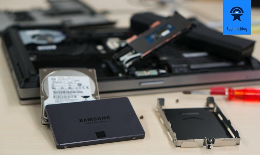 Einbau der Samsung SSD 840 Evo in ein HP Notebook
