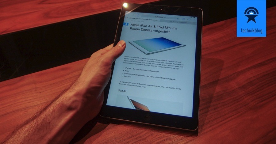 iPad Air - Finger am Rand wird als keine Eingabe gut erkannt