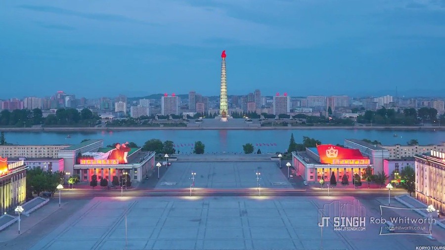 Timelapse aus Nordkoreas Hauptstadt Pyongyang