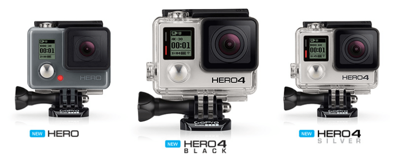 GoPro Hero4 Modelle