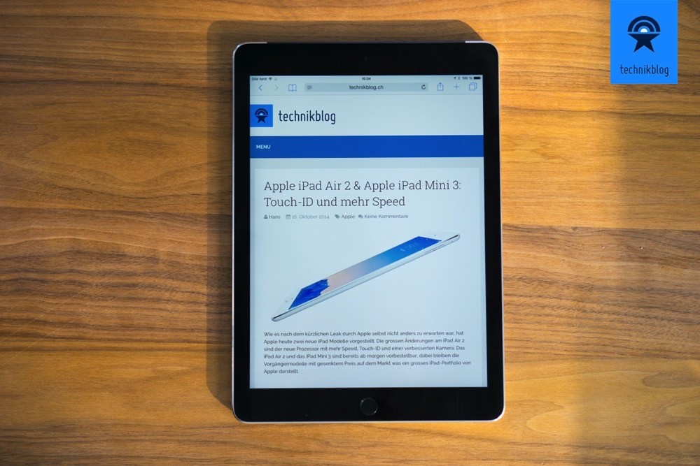 Apple iPad Air 2 Testbericht