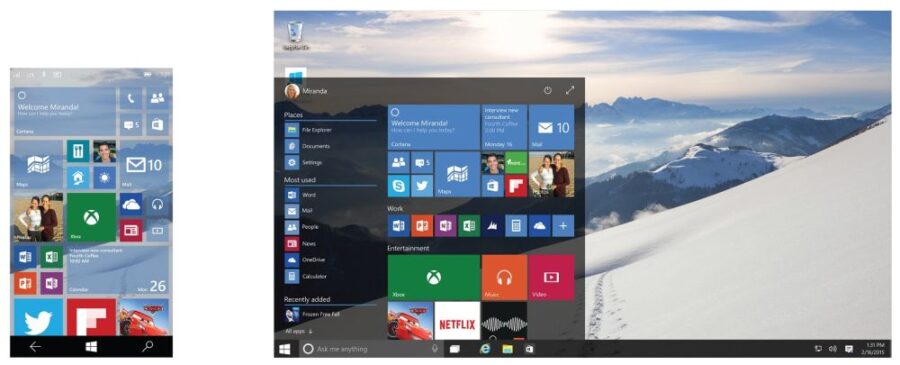 Windows 10 – Screenshot Continuum