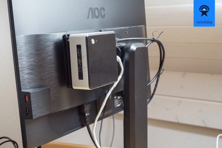 Intel NUC mit VESA Mount Erweiterung am Monitor befestigen Technikblog
