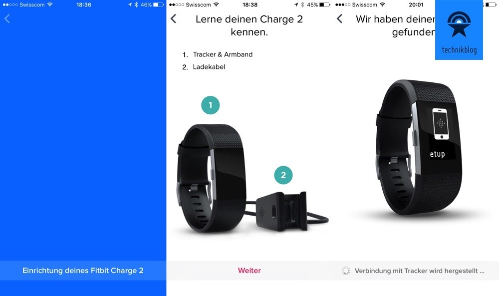 Fitbit Charge 2: Einrichtung mit der App