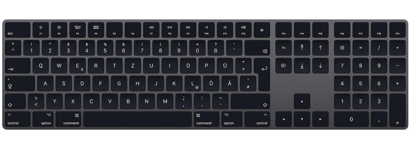 Apple Space Grey Keyboard