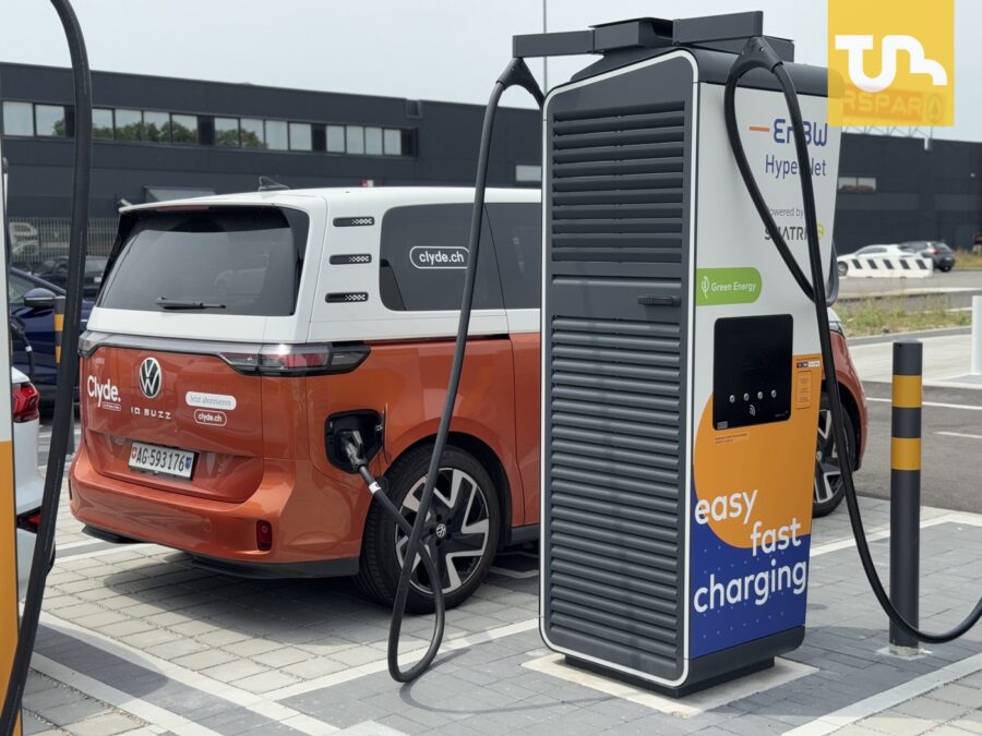 Bei ENBW nachgeladen und gleichzeitiges Mittagessen