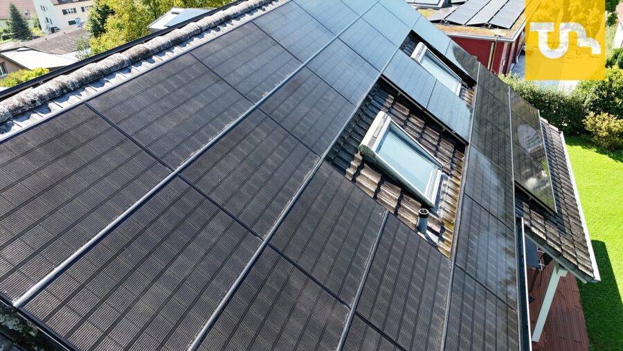 PV-Anlage nach der Reinigung