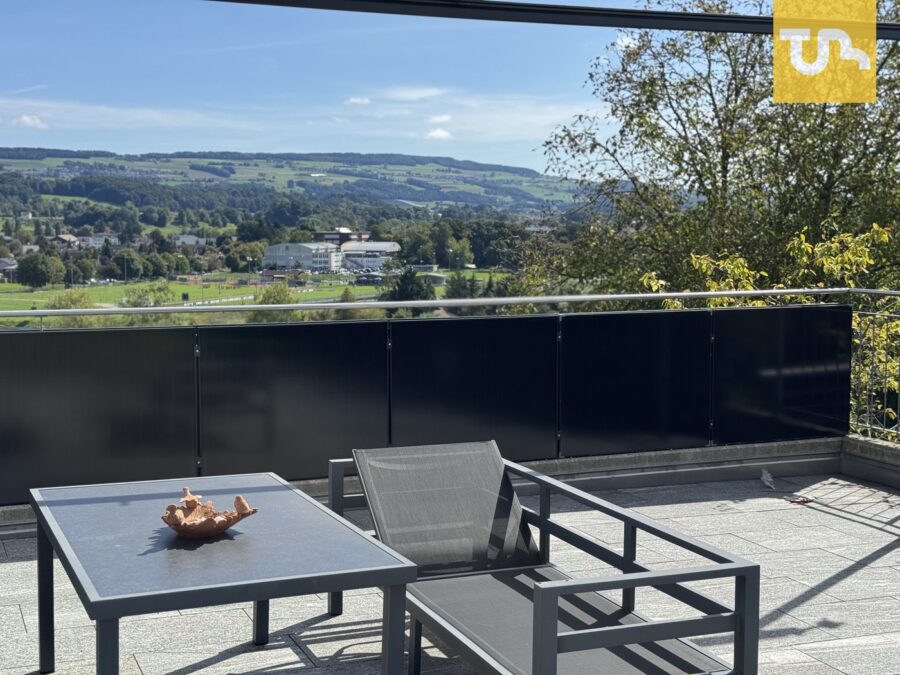 Das Projekt zum Abschluss aus Sicht von der Terrasse