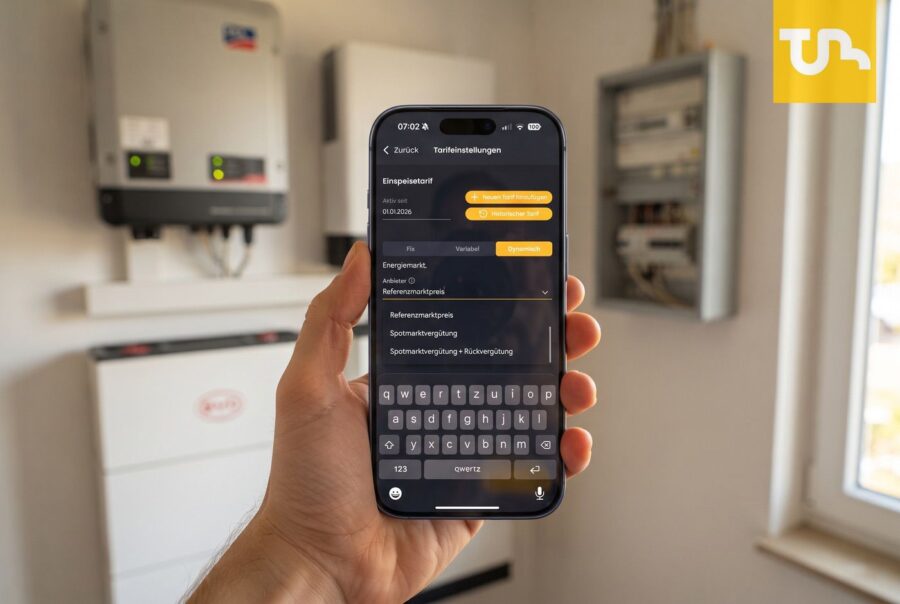 Dynamische Rückliefertarife in Solar Manager
